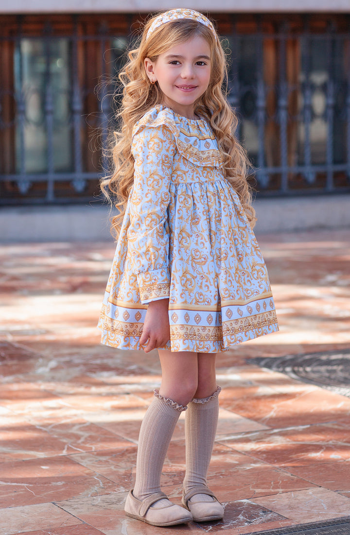 Blue and Yellow Dress