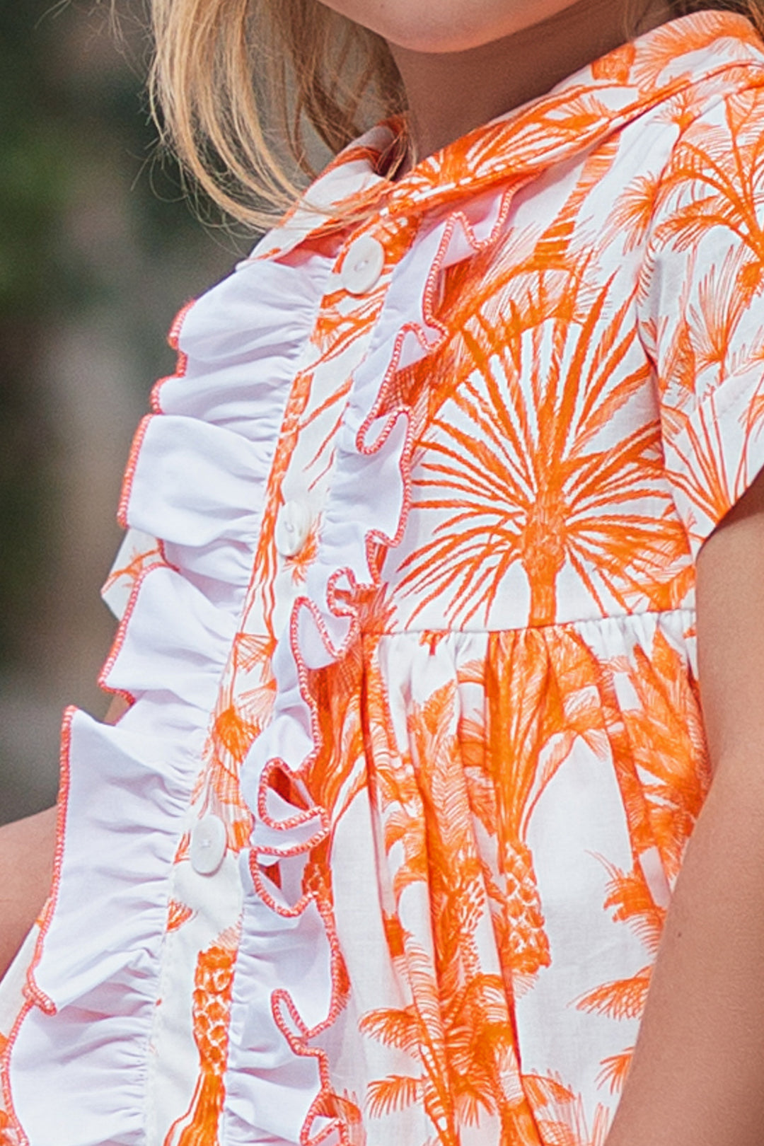 White and Orange Dress