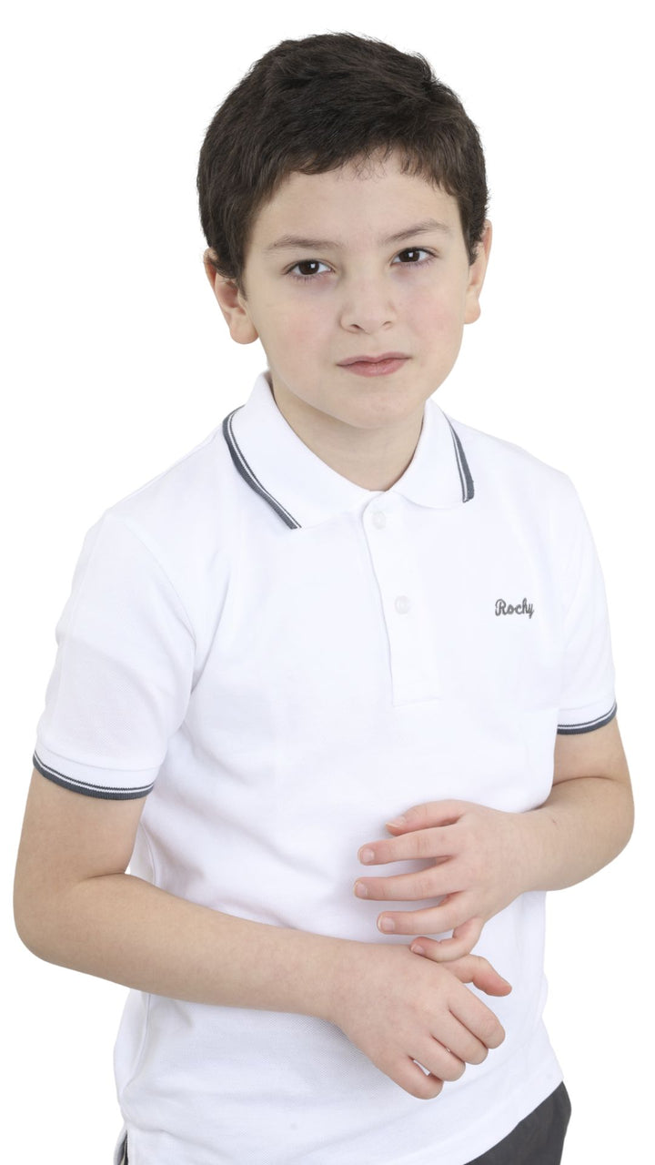 POLO SHIRT GREY LINE