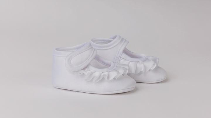 White Ruffle Shoes