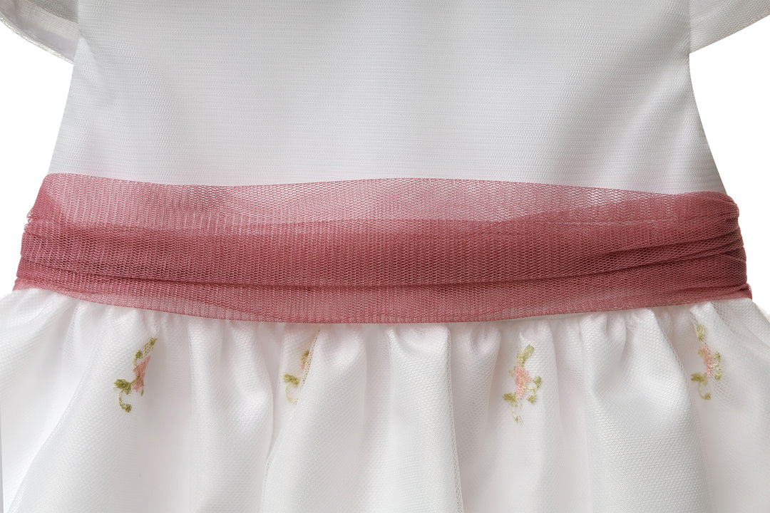 White and Pink Dress