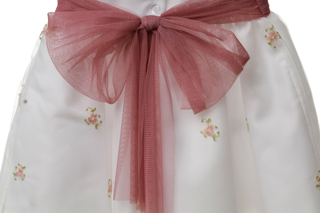 White and Pink Dress