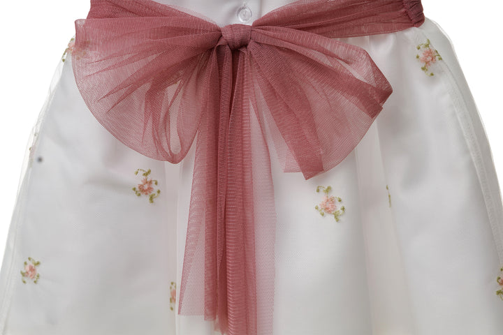 White and Pink Dress