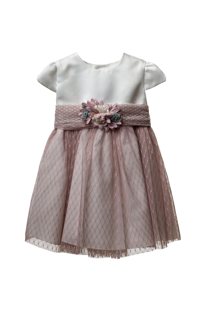 Pink and white Dress