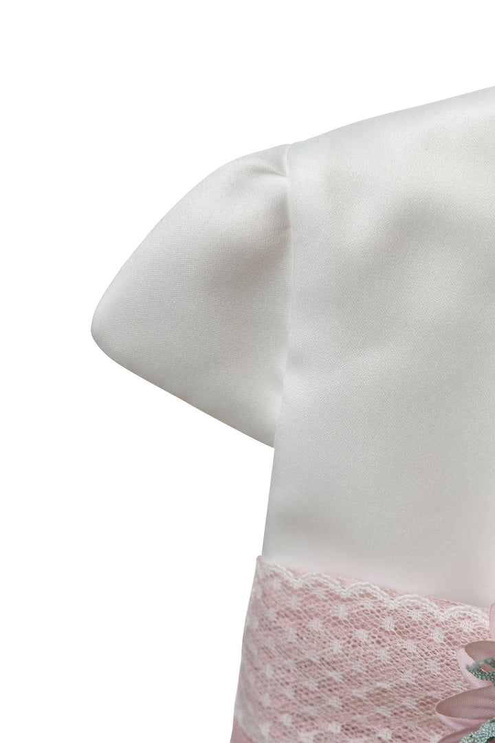 Pink and white Dress