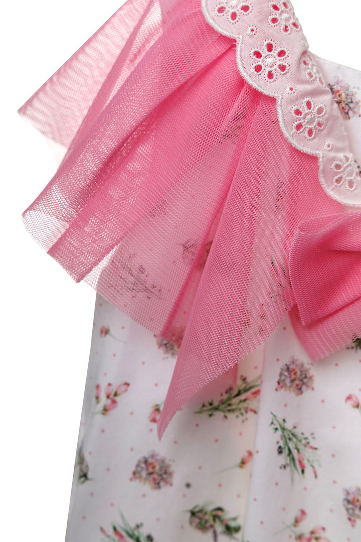 White And Pink Dress