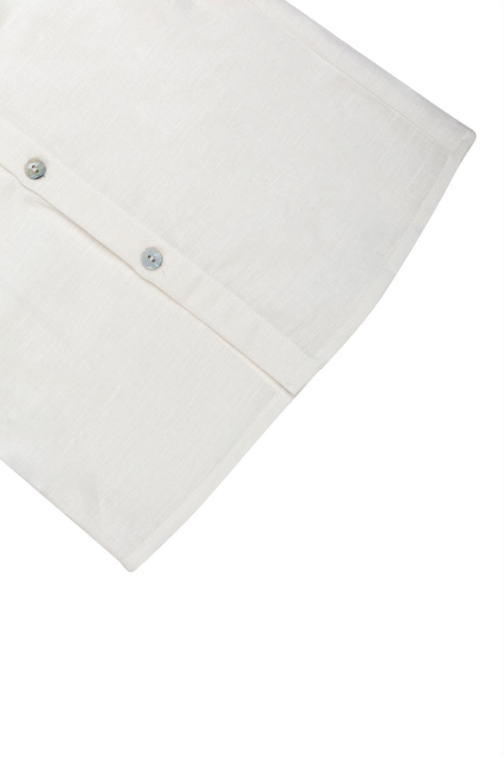 striped White and Blue overall