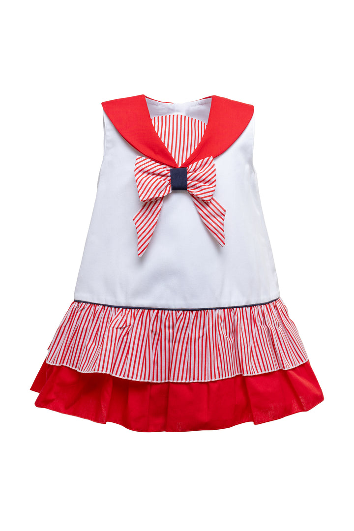 White and Red Dress