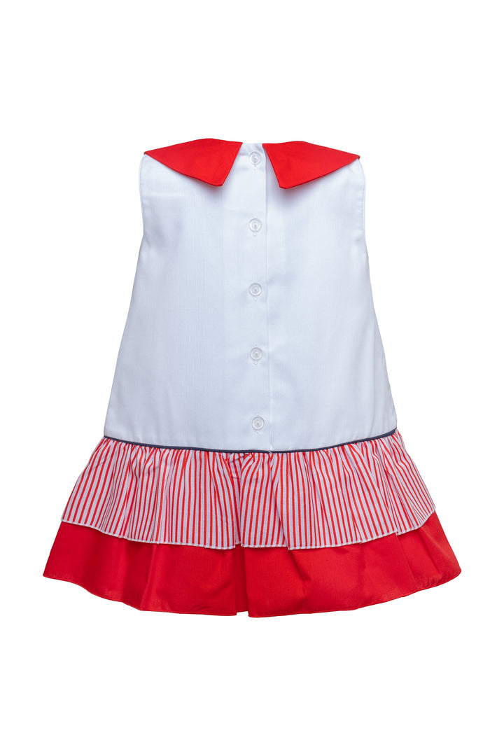 White and Red Dress