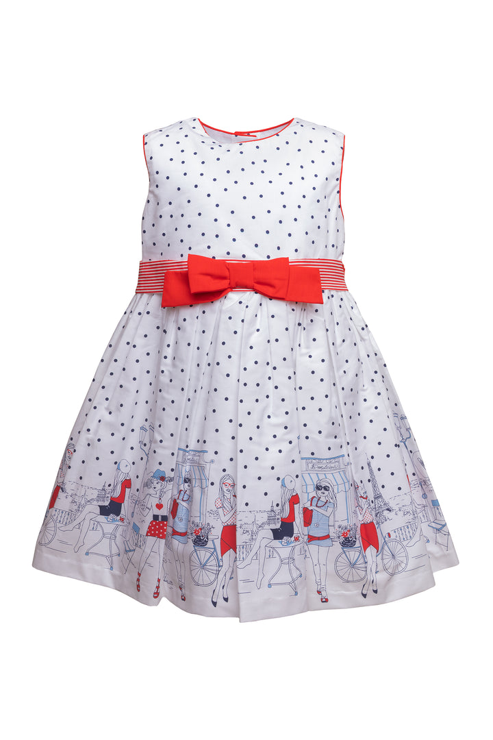 White and Red Dress