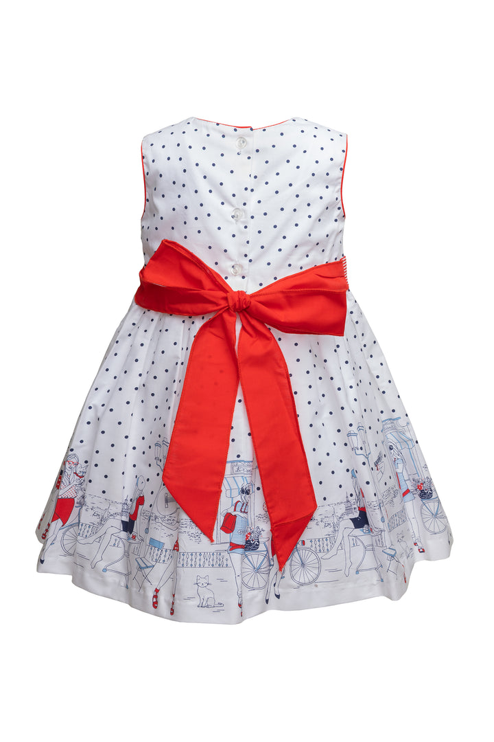 White and Red Dress