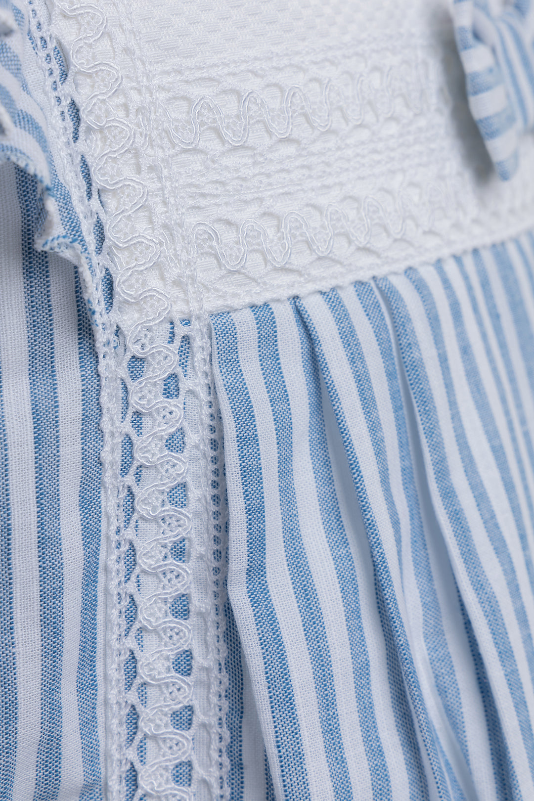 Blue and White Dress