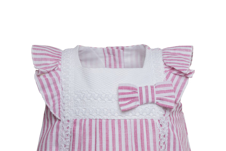 Pink and White Dress