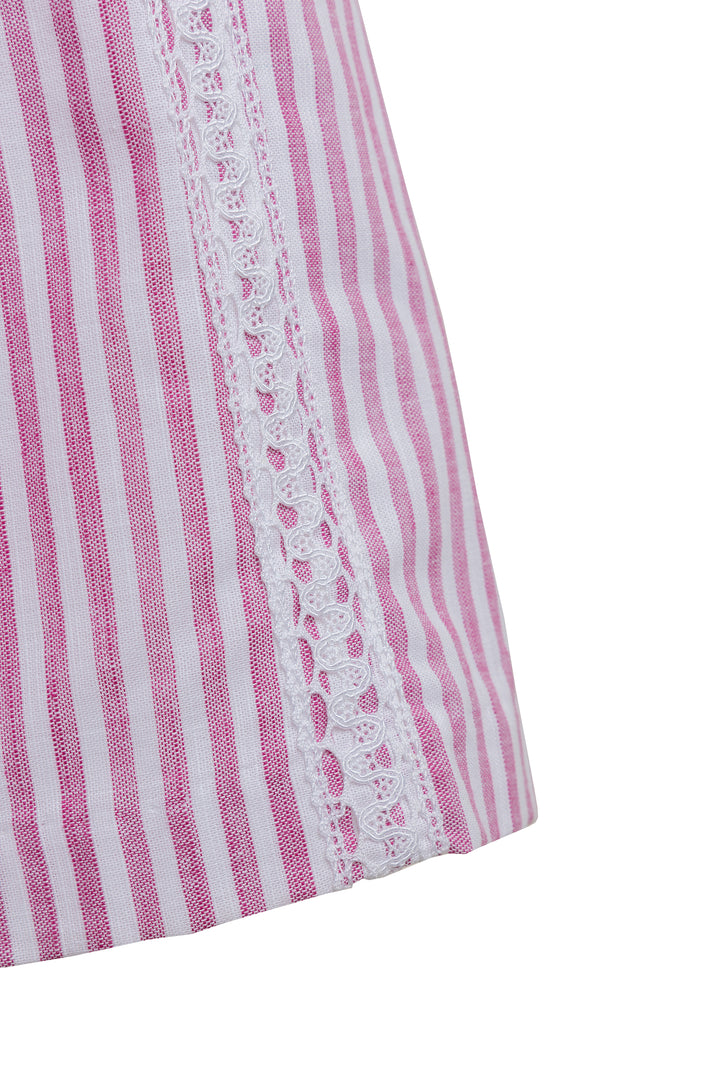 Pink and White Dress