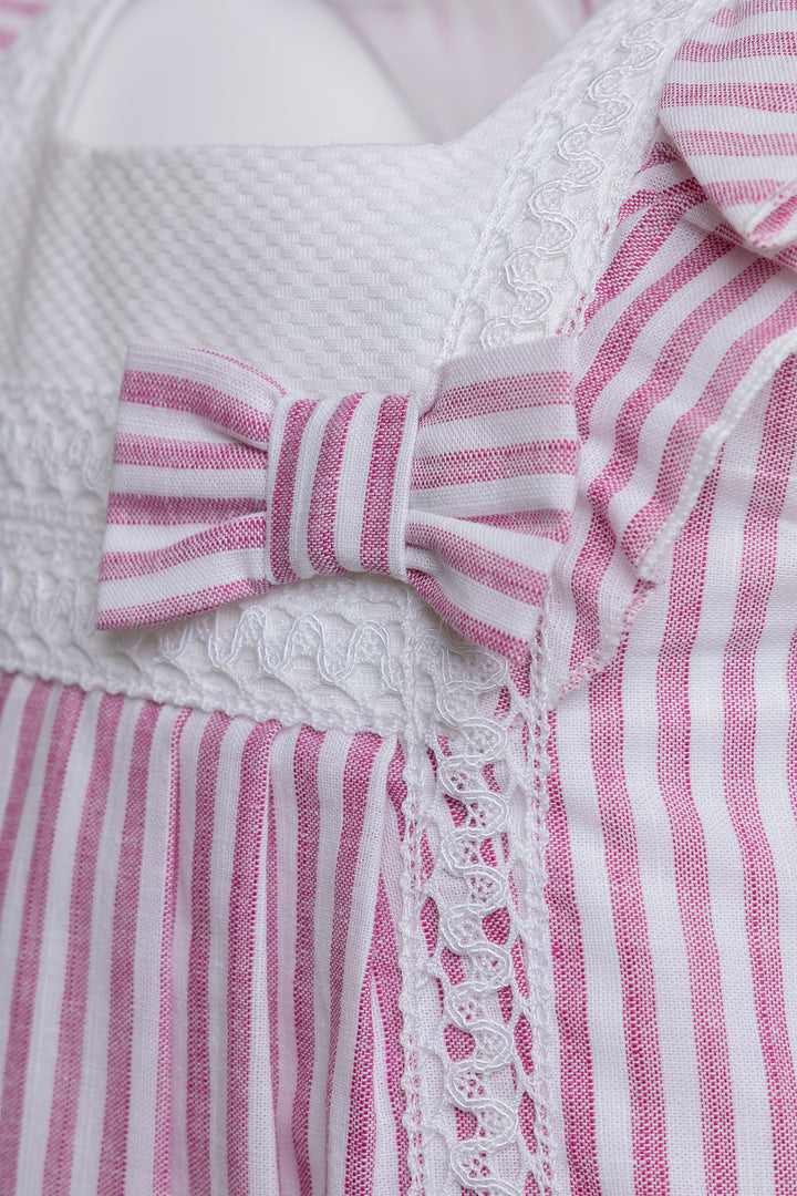 Pink and White Dress
