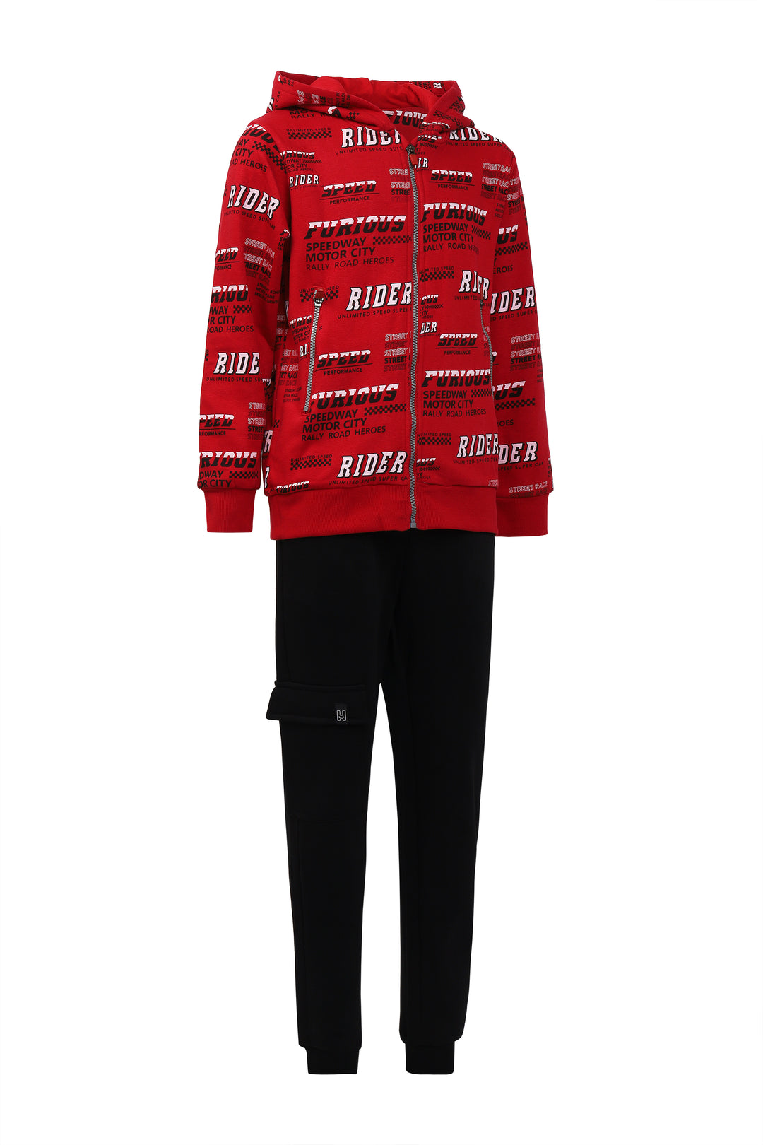 RED TRAINING SUIT BOYS