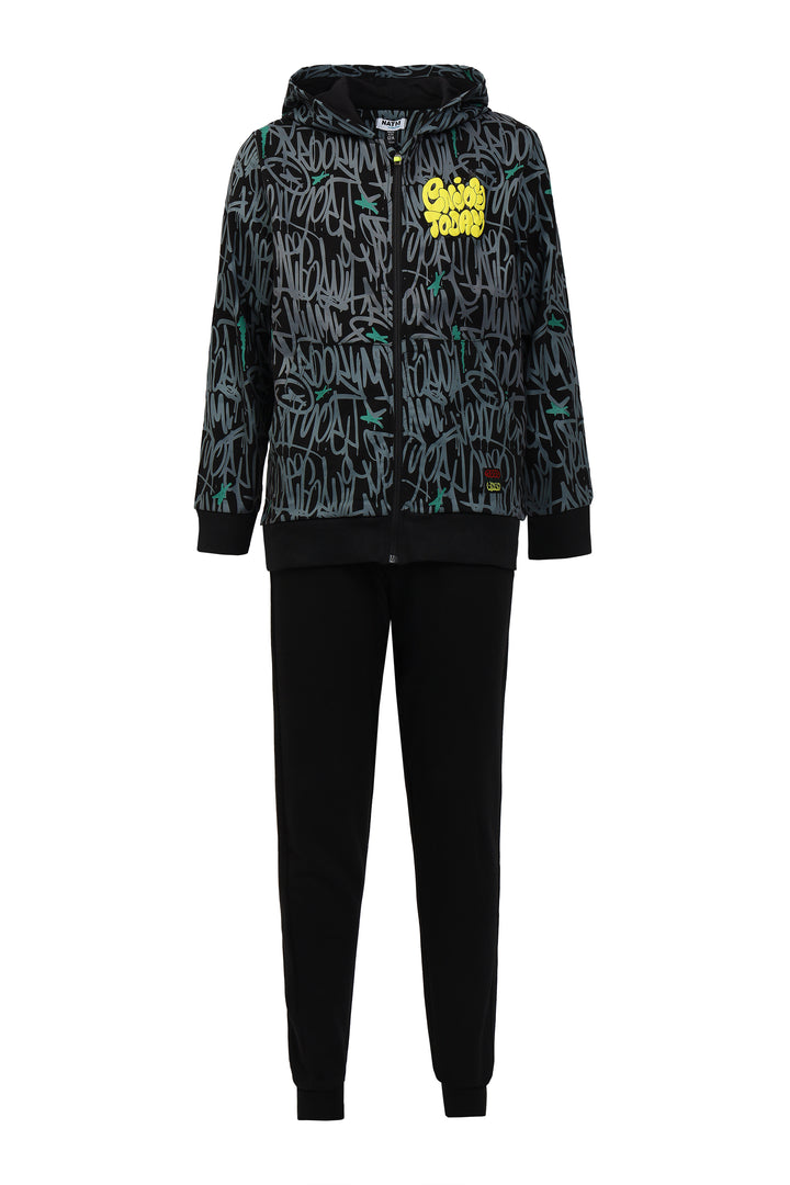 BLACK TRAINING SUIT BOYS