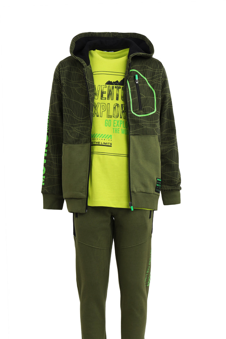 GREEN-D TRAINING SUIT BOYS