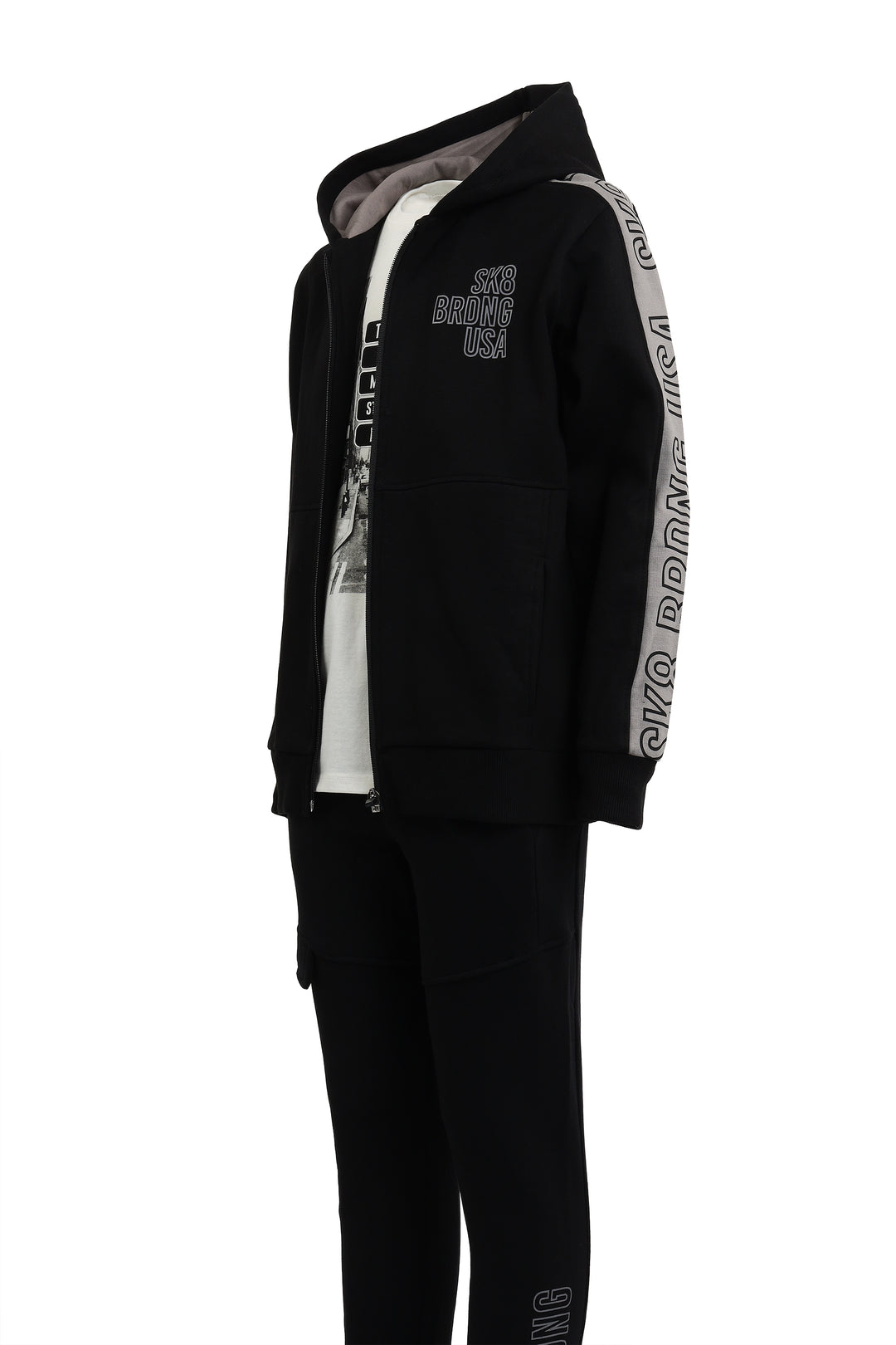 BLACK TRAINING SUIT BOYS