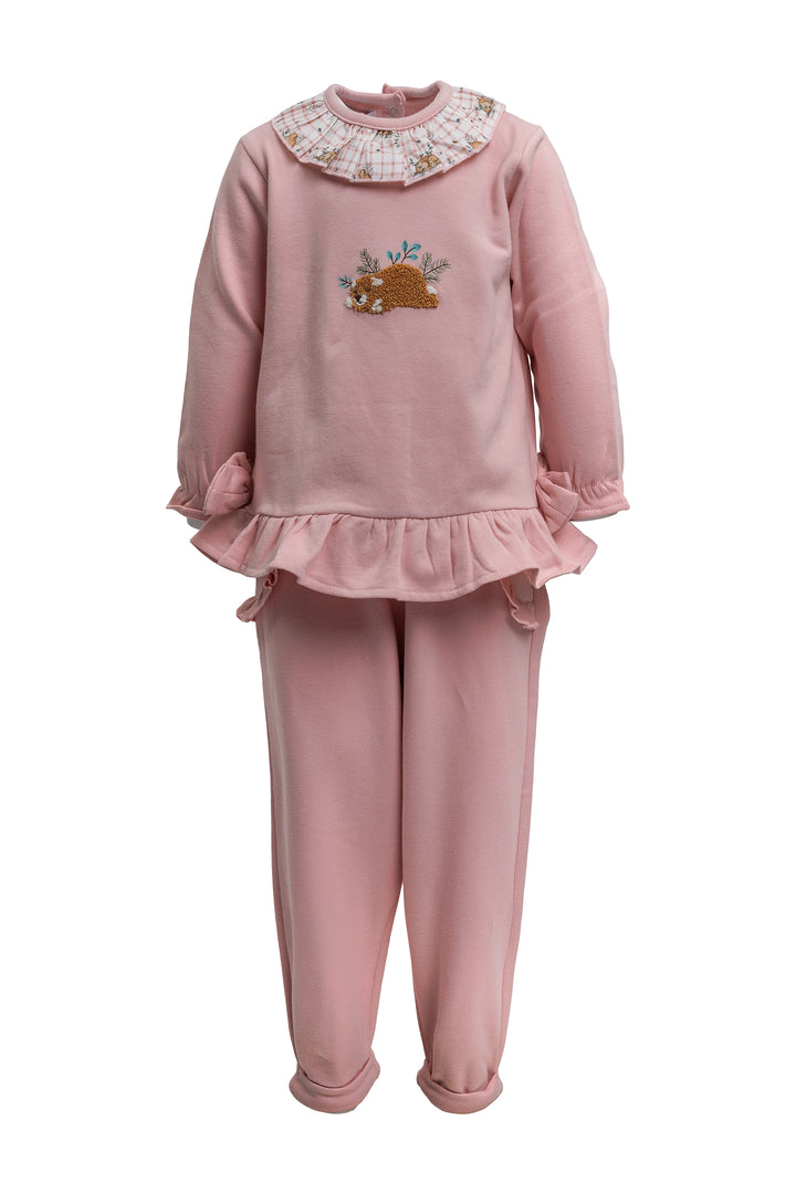 PINK TRAINING SUIT BABY GIRLS