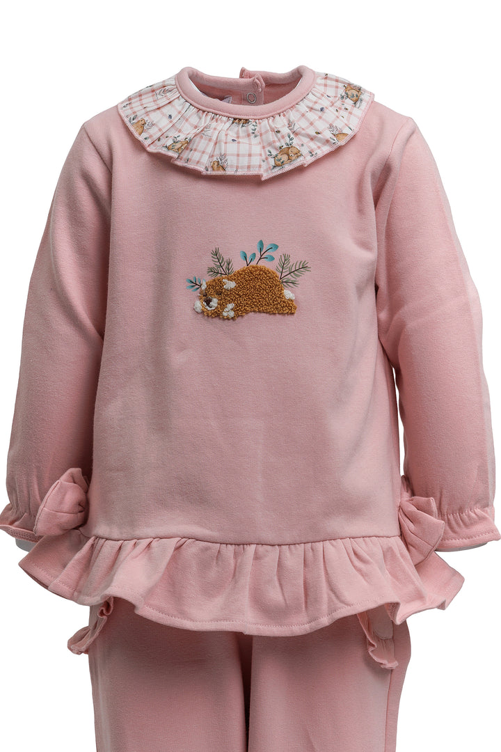 PINK TRAINING SUIT BABY GIRLS