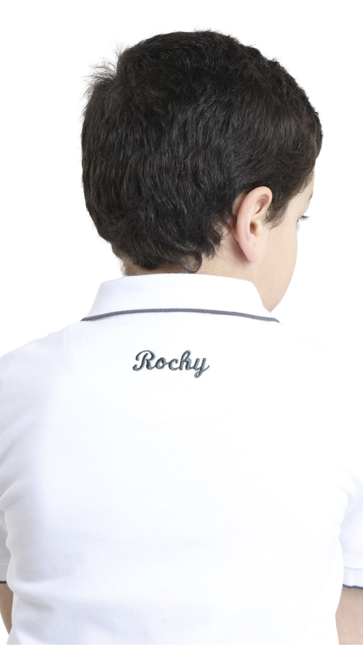 POLO SHIRT GREY LINE