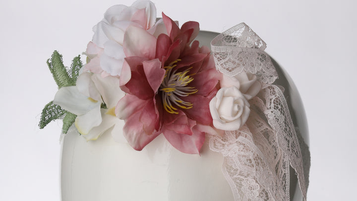 Off White Floral Headband