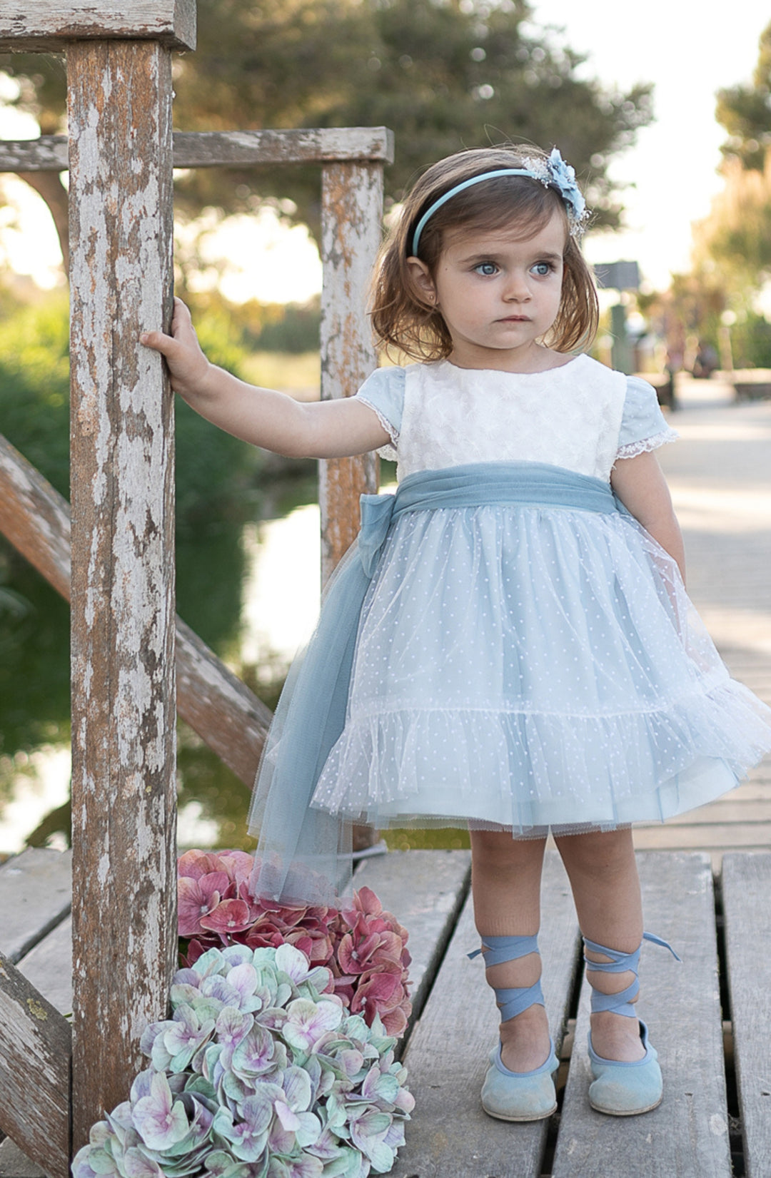 White and Blue Dress