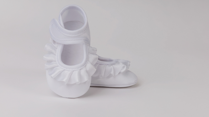 White Ruffle Shoes