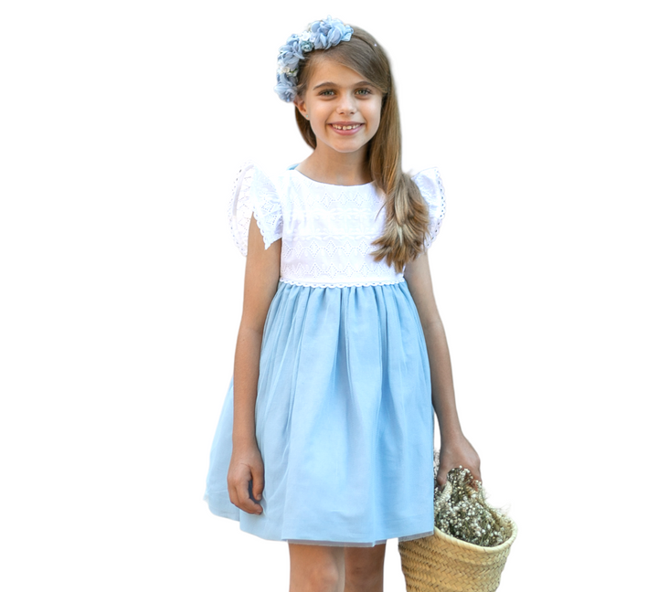 White and Blue Dress