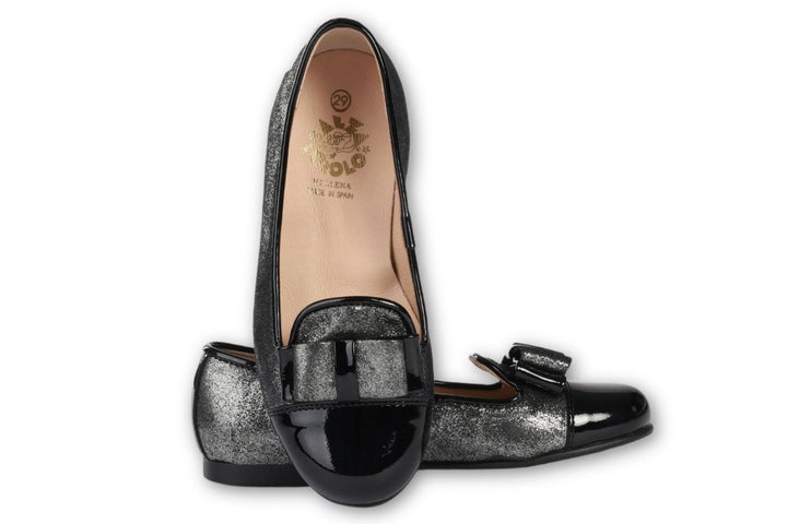 Black and Silver Shoes