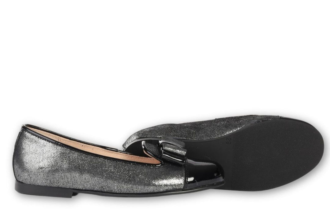 Black and Silver Shoes