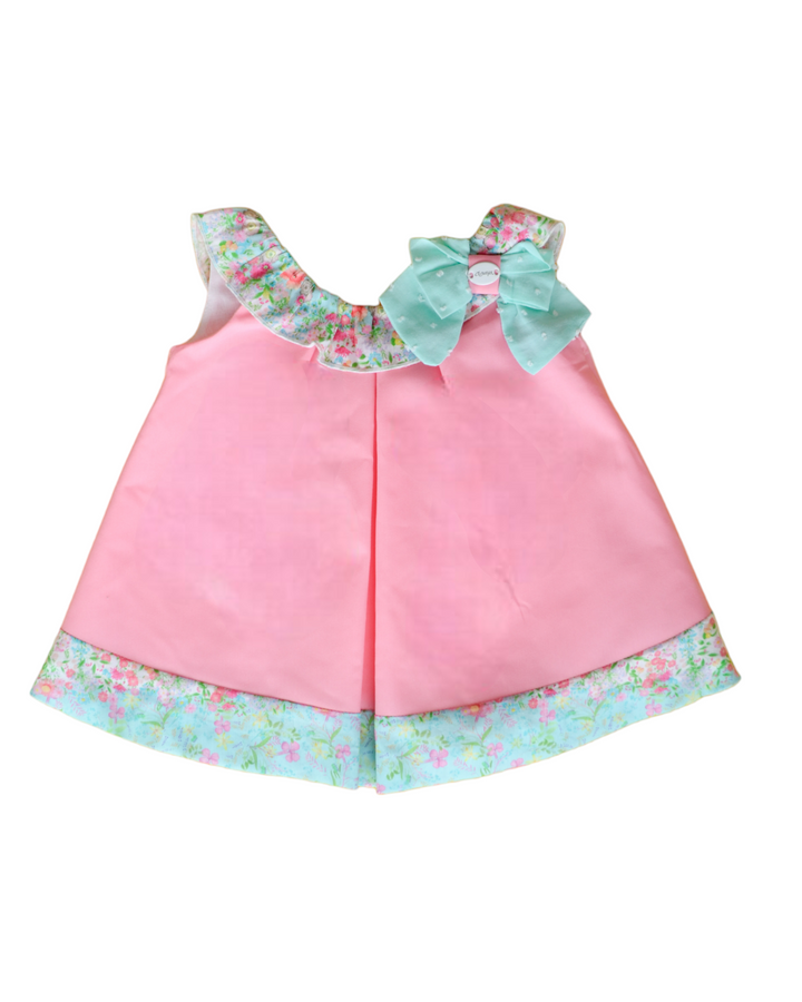 Pink and Green Baby Dress