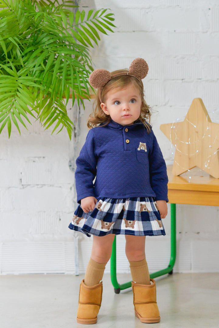 NAVY BLUE BABY DRESS