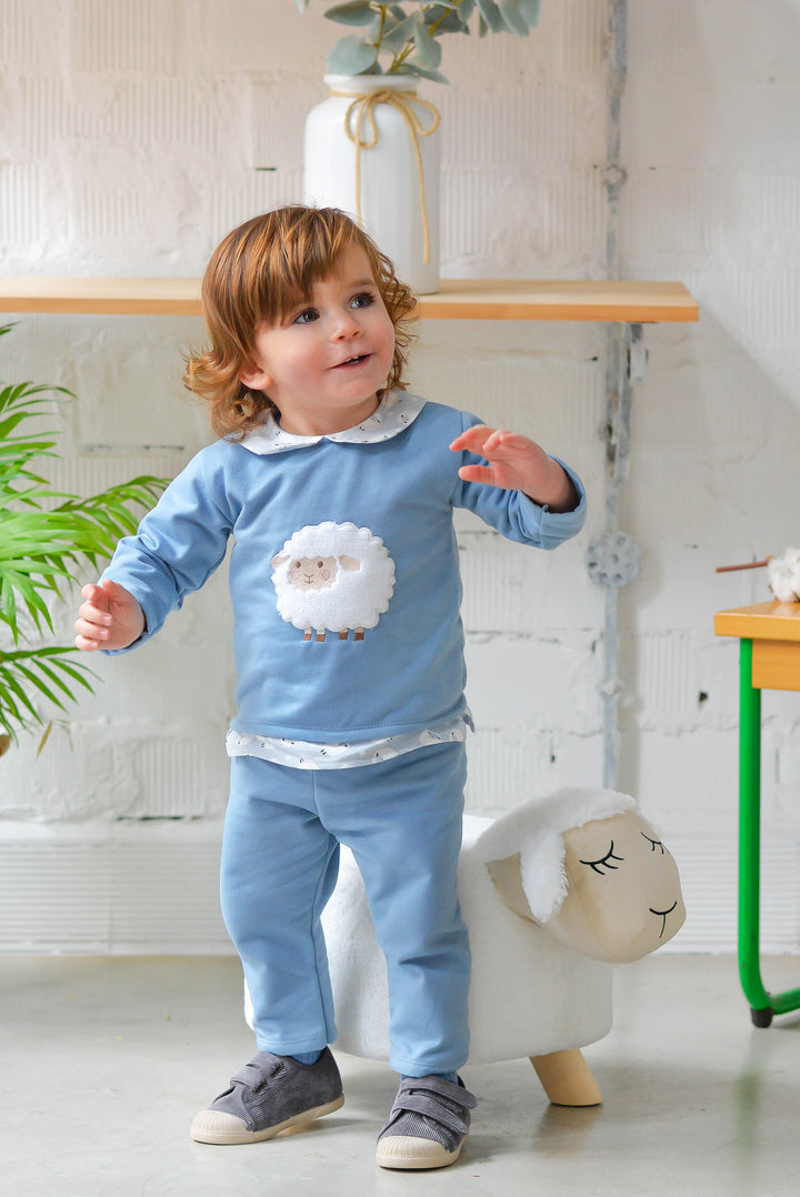 BLUE TRAINING SUIT BABY BOYS