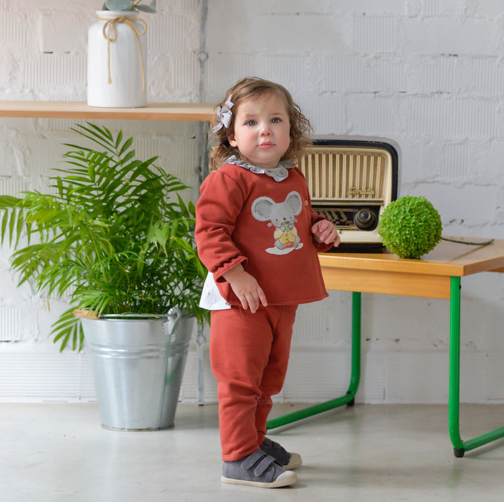 BROWN TRAINING SUIT BABY GIRLS