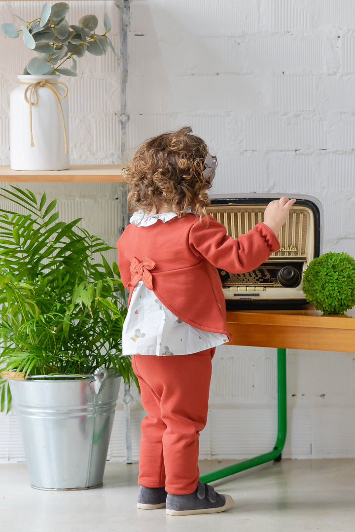 BROWN TRAINING SUIT BABY GIRLS