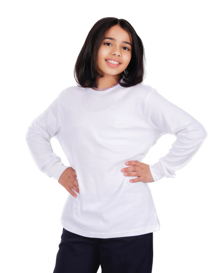 White Long Sleeve T-shirt - Unisex