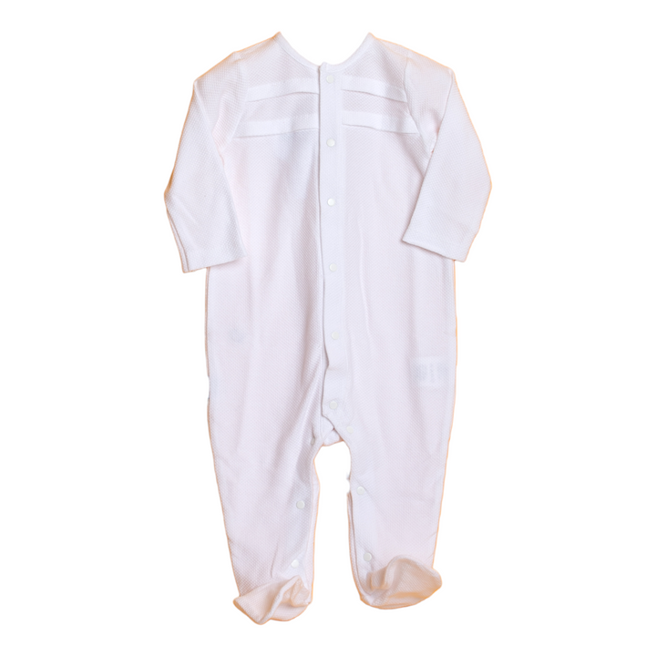 White overall baby pyjama