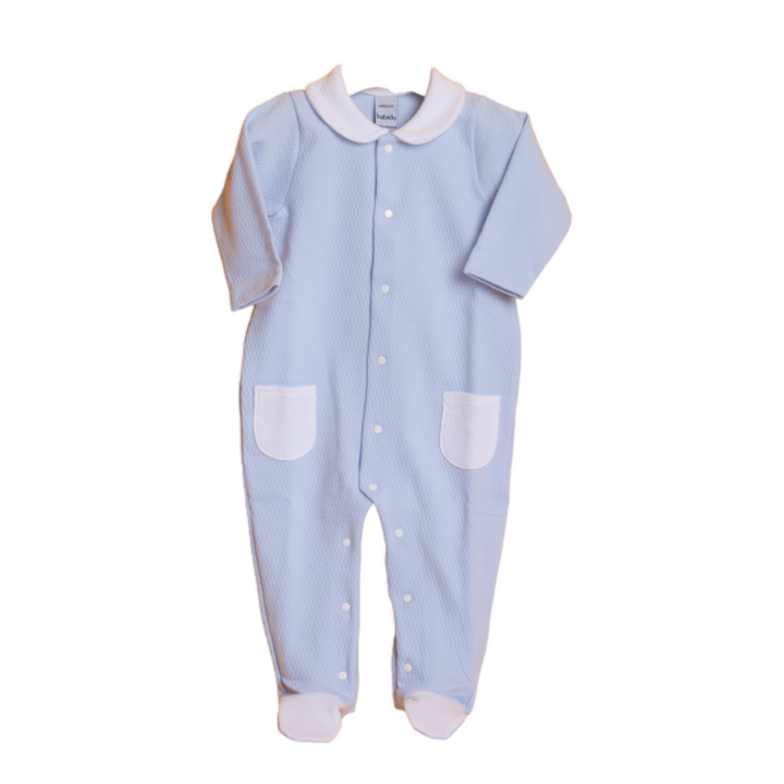 Blue baby one piece pyjama