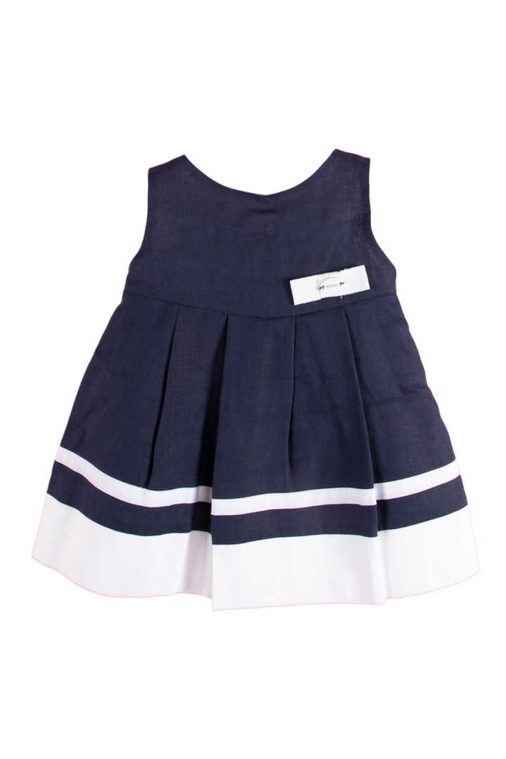 Navy blue Girls dress - made in Spain