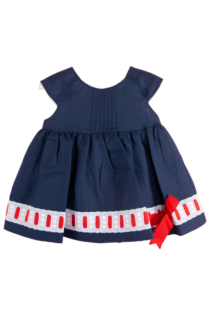 Navy blue Girls dress - made in Spain