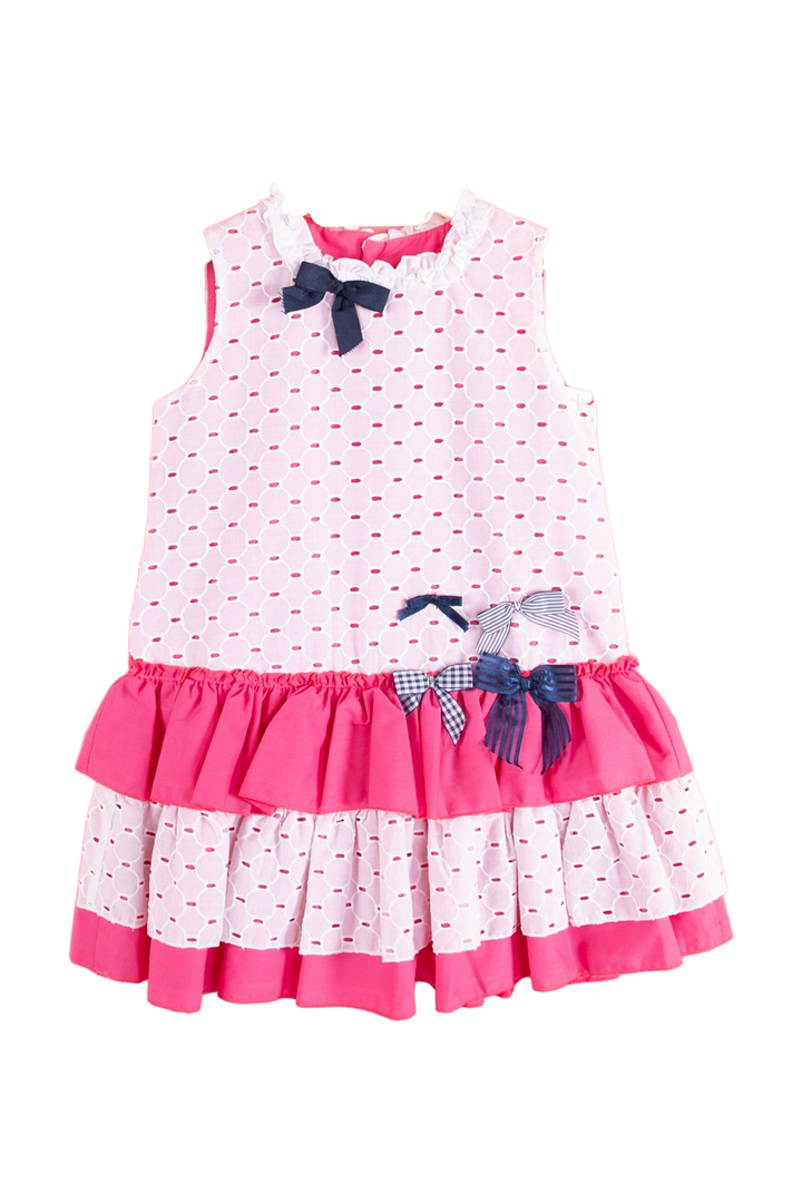 Fuchsia Girls dress - made in Spain