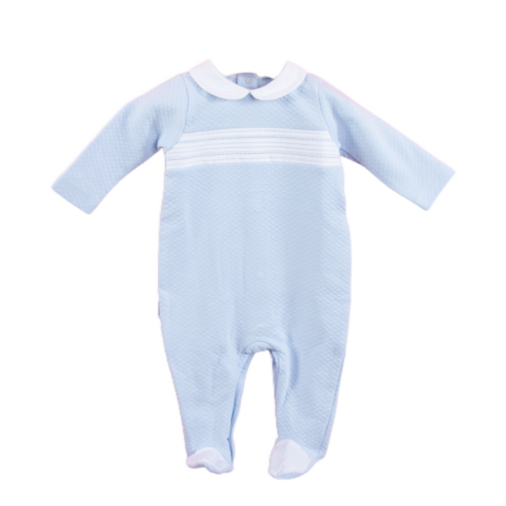 Light blue one piece baby pyjama