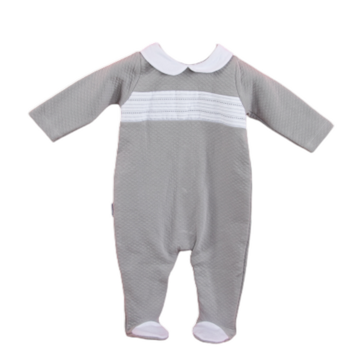 Grey one piece baby overall