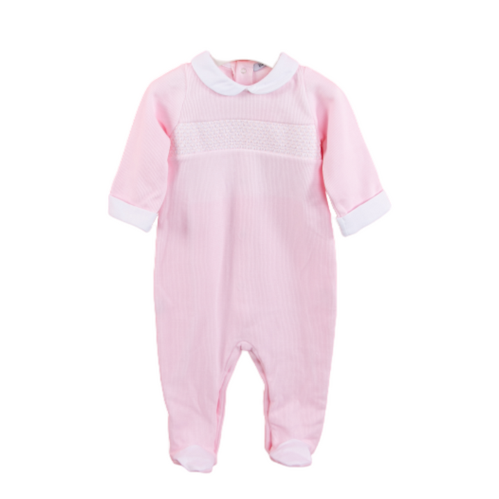 Pink baby overall