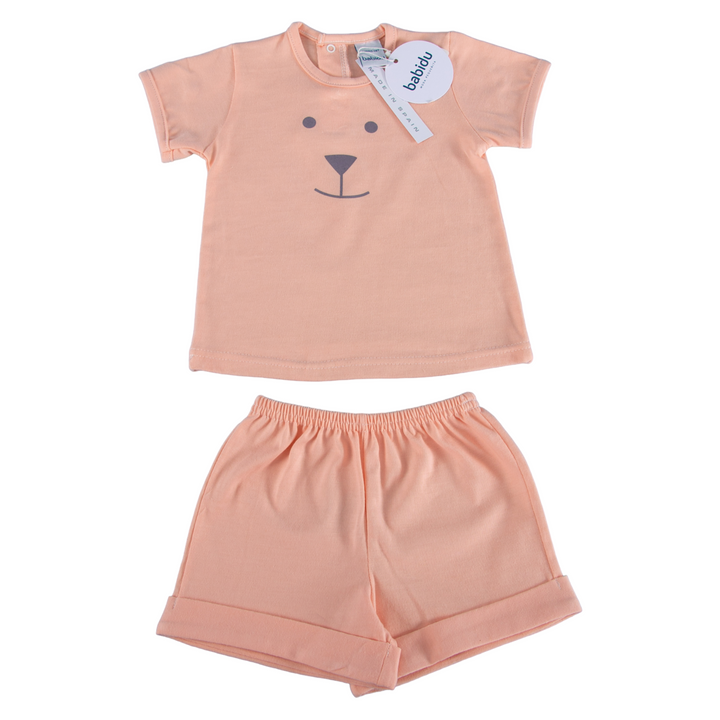 Orange Bear Pyjama set