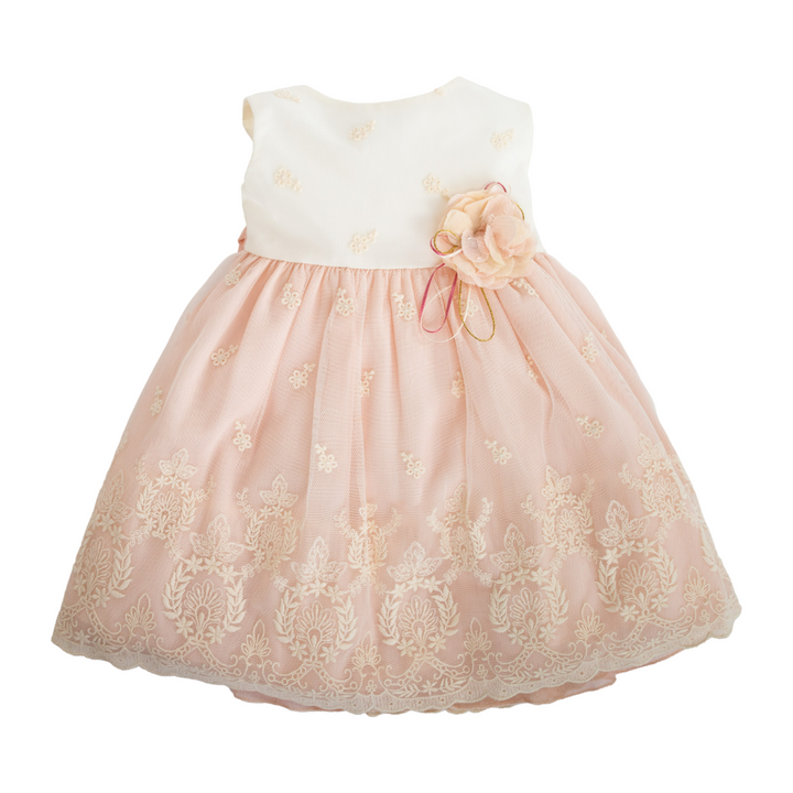 Pink and Beige Dress