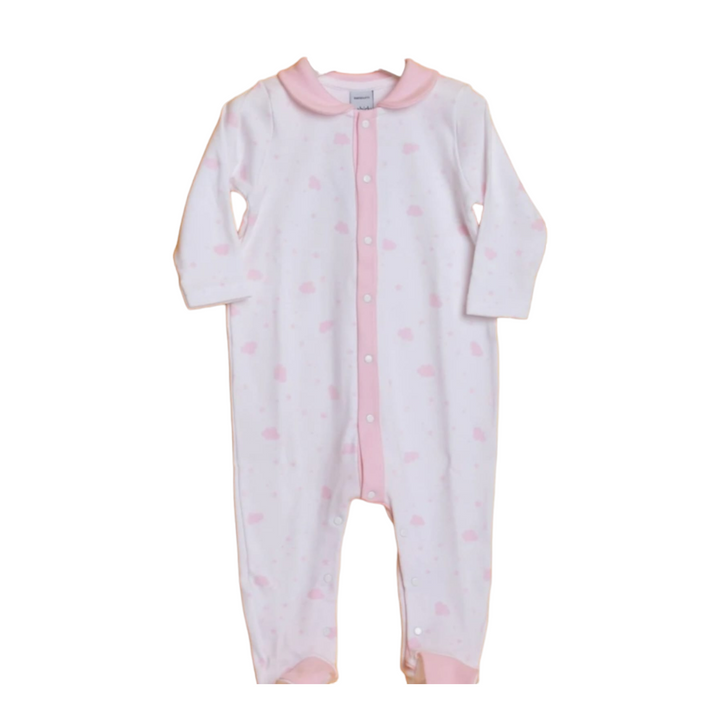 White and Pink Baby Pyjamas