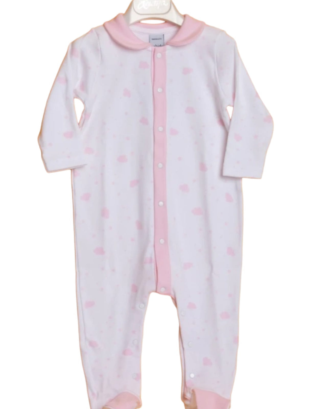 White and Pink Baby Pyjamas